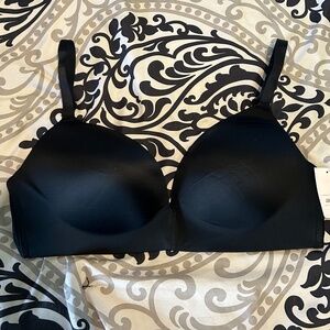 36DD Auden Wire-Free Black Bra